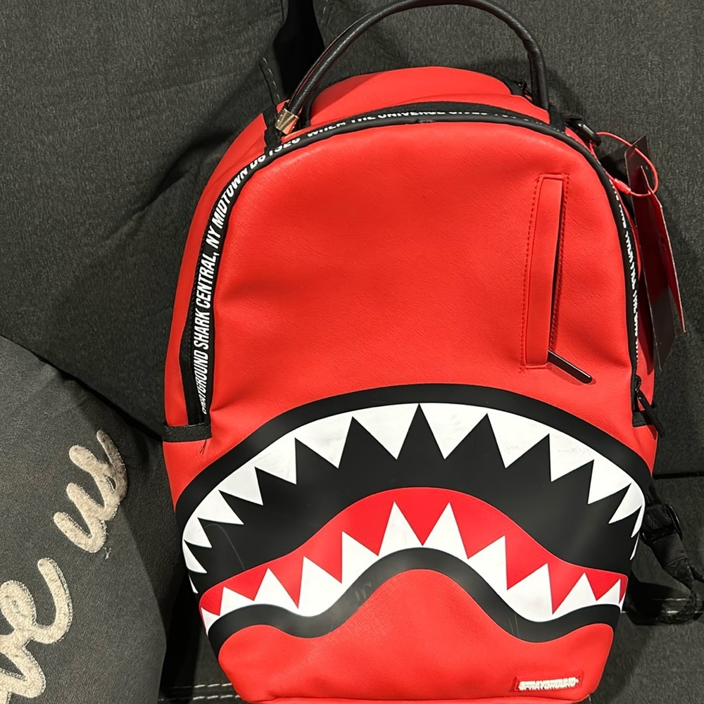 Spray ground backpack color red